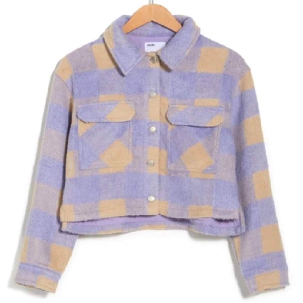 ELODIE LAVENDER BUTTON UP JACKET